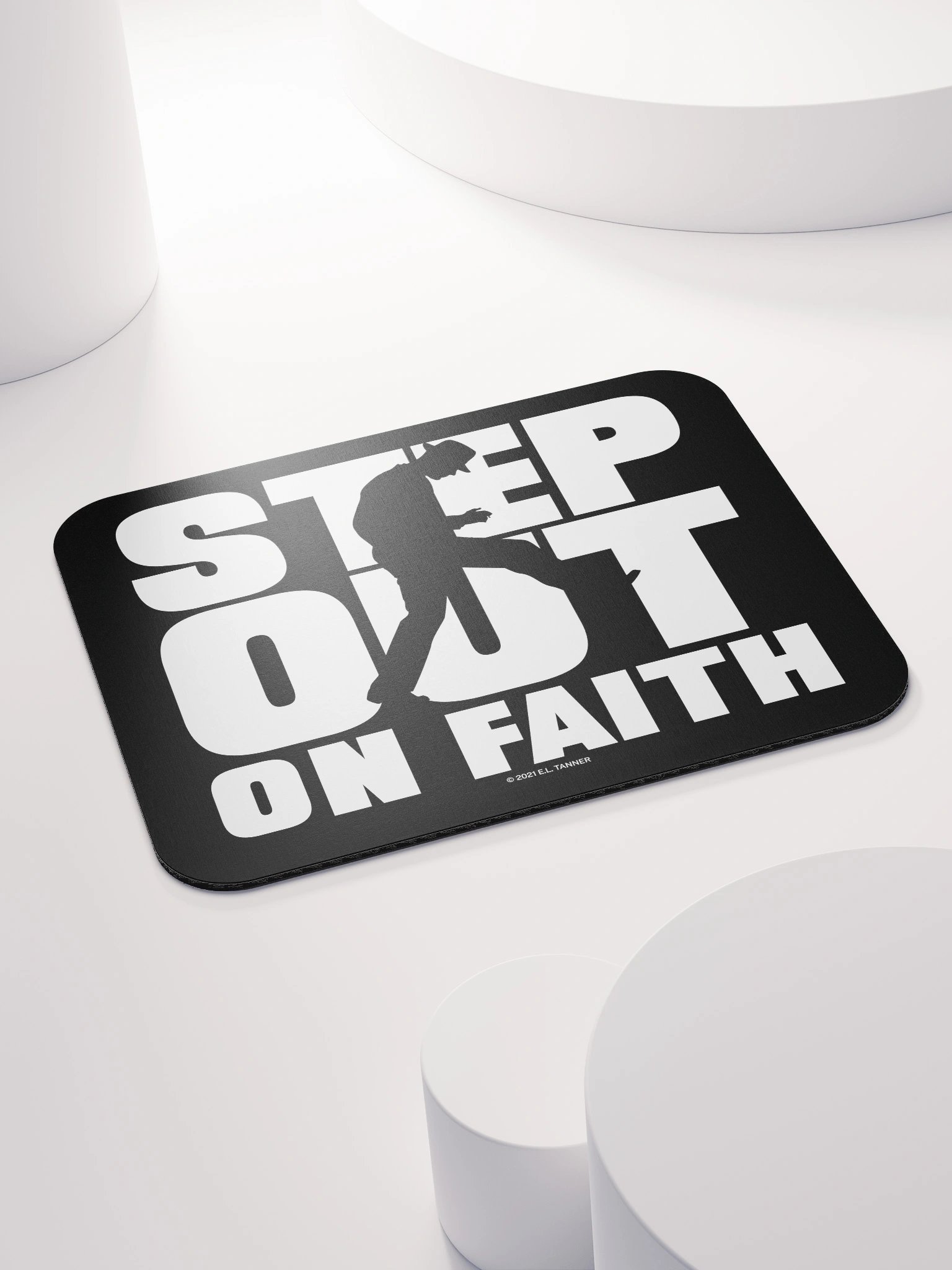 Step Out on Faith, Wht Mouse Pad product image (4)