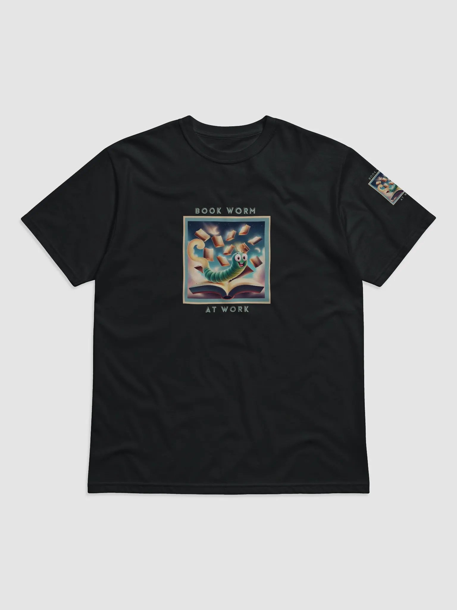 Book Worm at Work Econcious Unisex T-shirt product image (1)