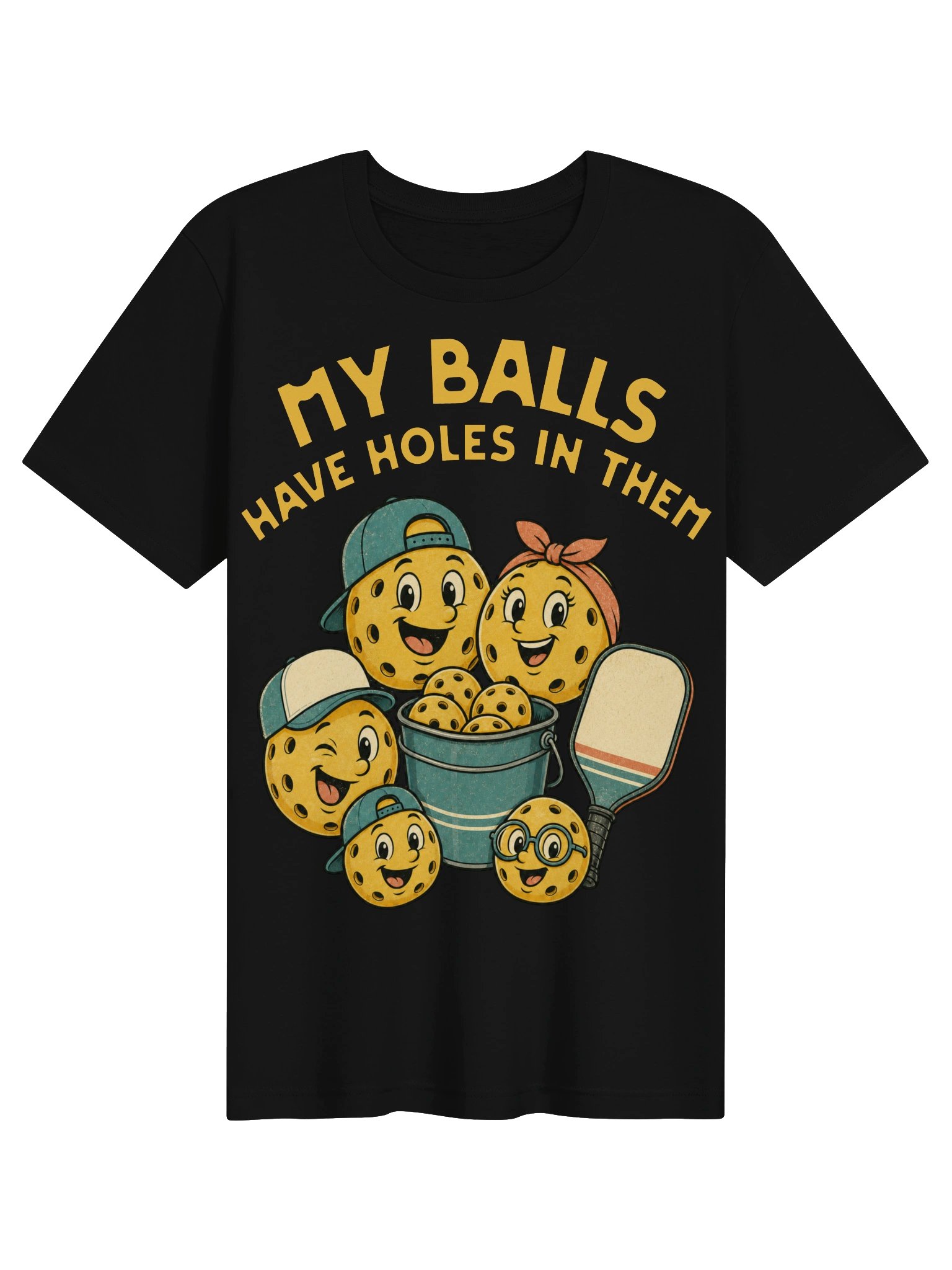 My Balls Have Holes in Them Funny Pickleball T Shirt Gift product image (2)