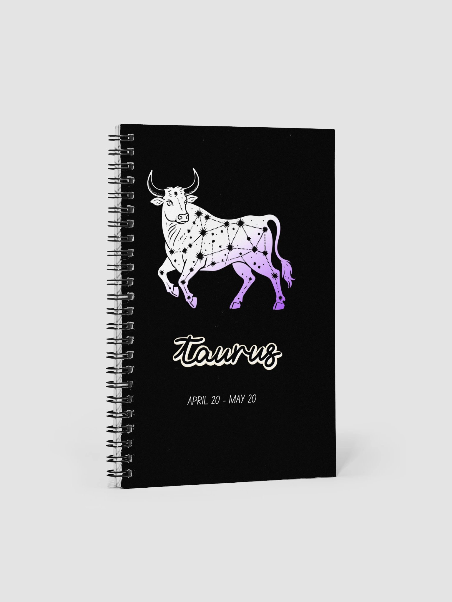 Taurus Zodiac Notebook – Astrology Bull Design | Mystical Celestial Journal for Taurus product image (1)
