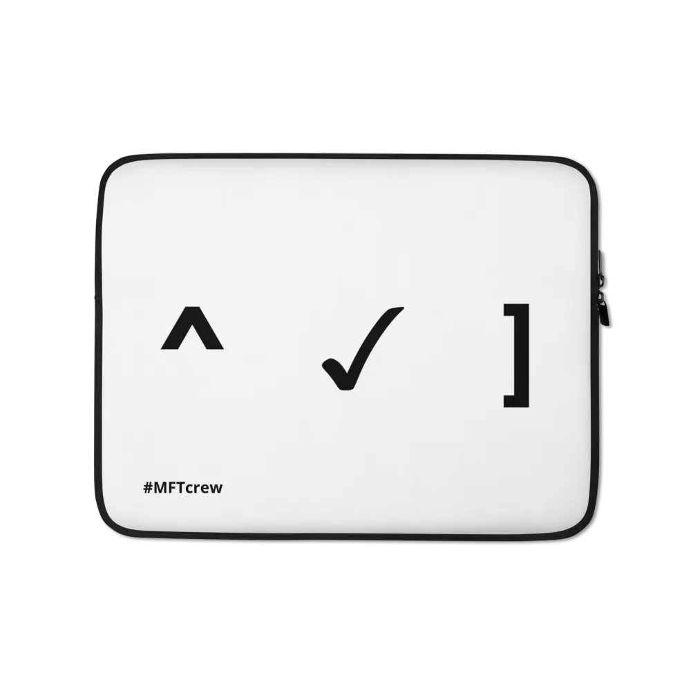 MFT - Classic - #MFTcrew Logo Laptop sleeve product image (4)