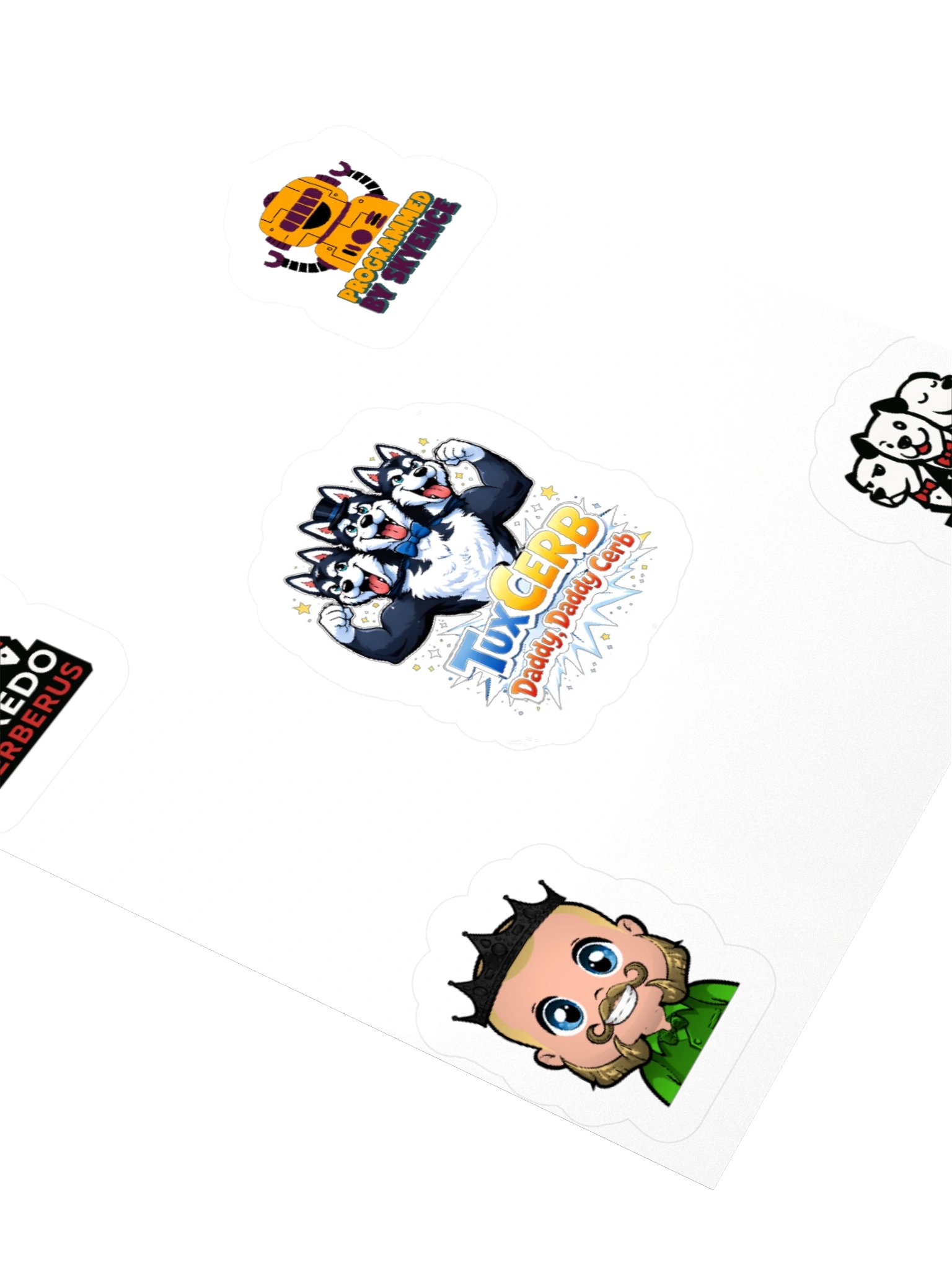 TuxCerb Vinyl Stickers product image (8)