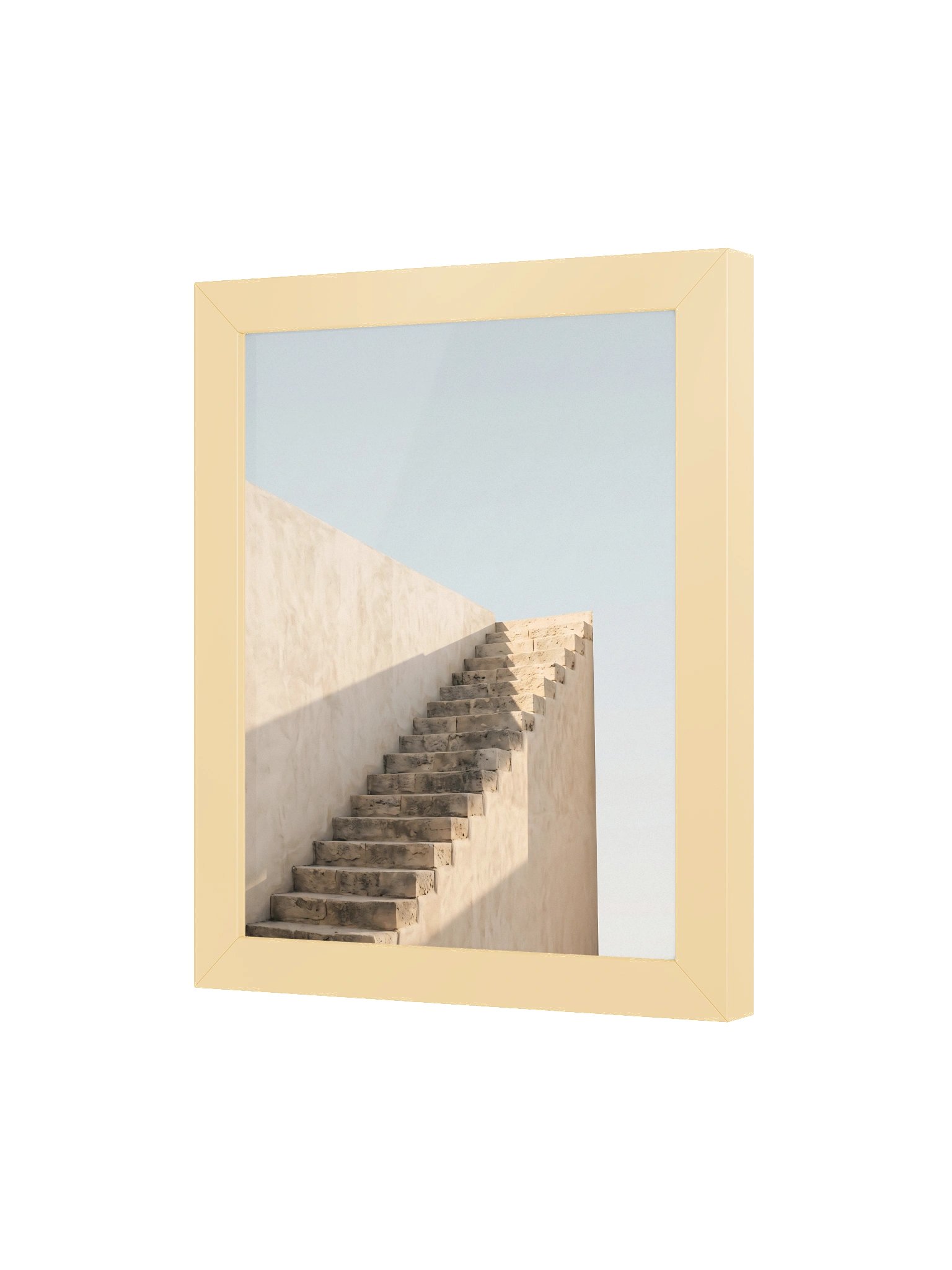 Stairway to Nowhere - Surrealist Mediterranean Staircase Wall Art product image (3)