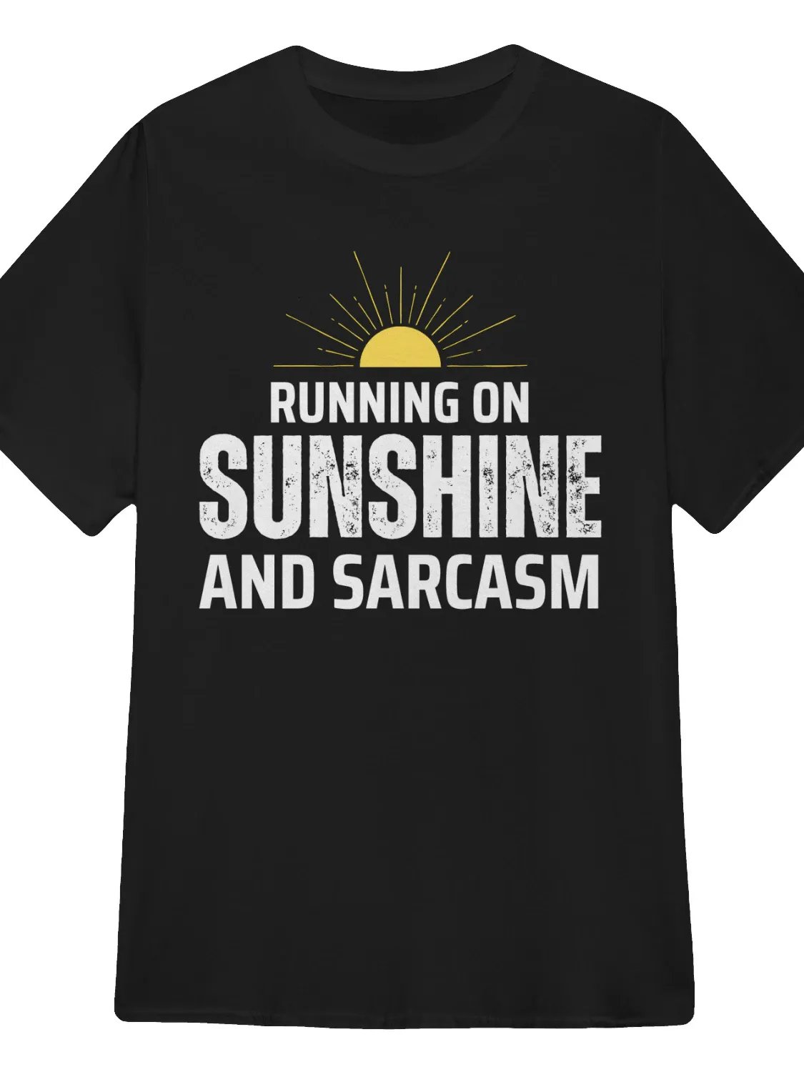 Running on Sunshine and Sarcasm T-Shirt product image (1)