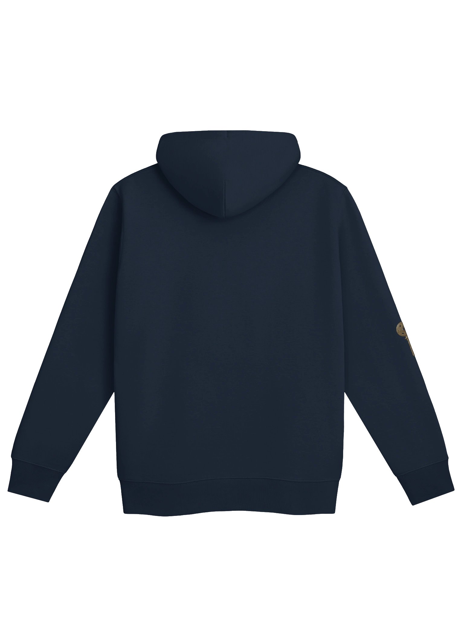 The Gatekeeper’s Key – French Navy Sigil Arm Edition (Front + Right Sleeve Print) | Organic Hoodie product image (2)