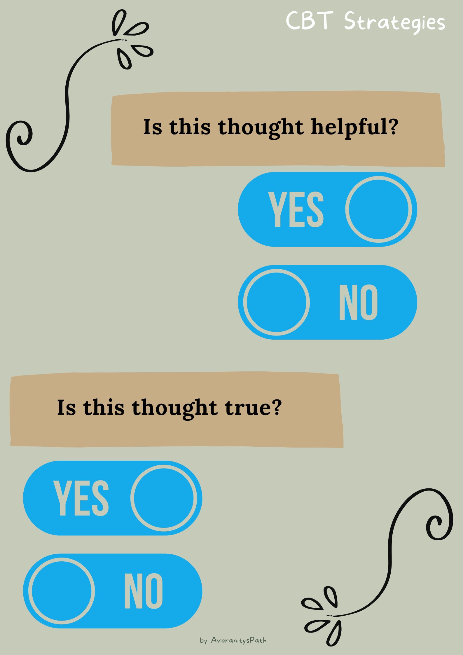 The Cognitive Behavioural Techniques Workbook (printable/download) product image (5)