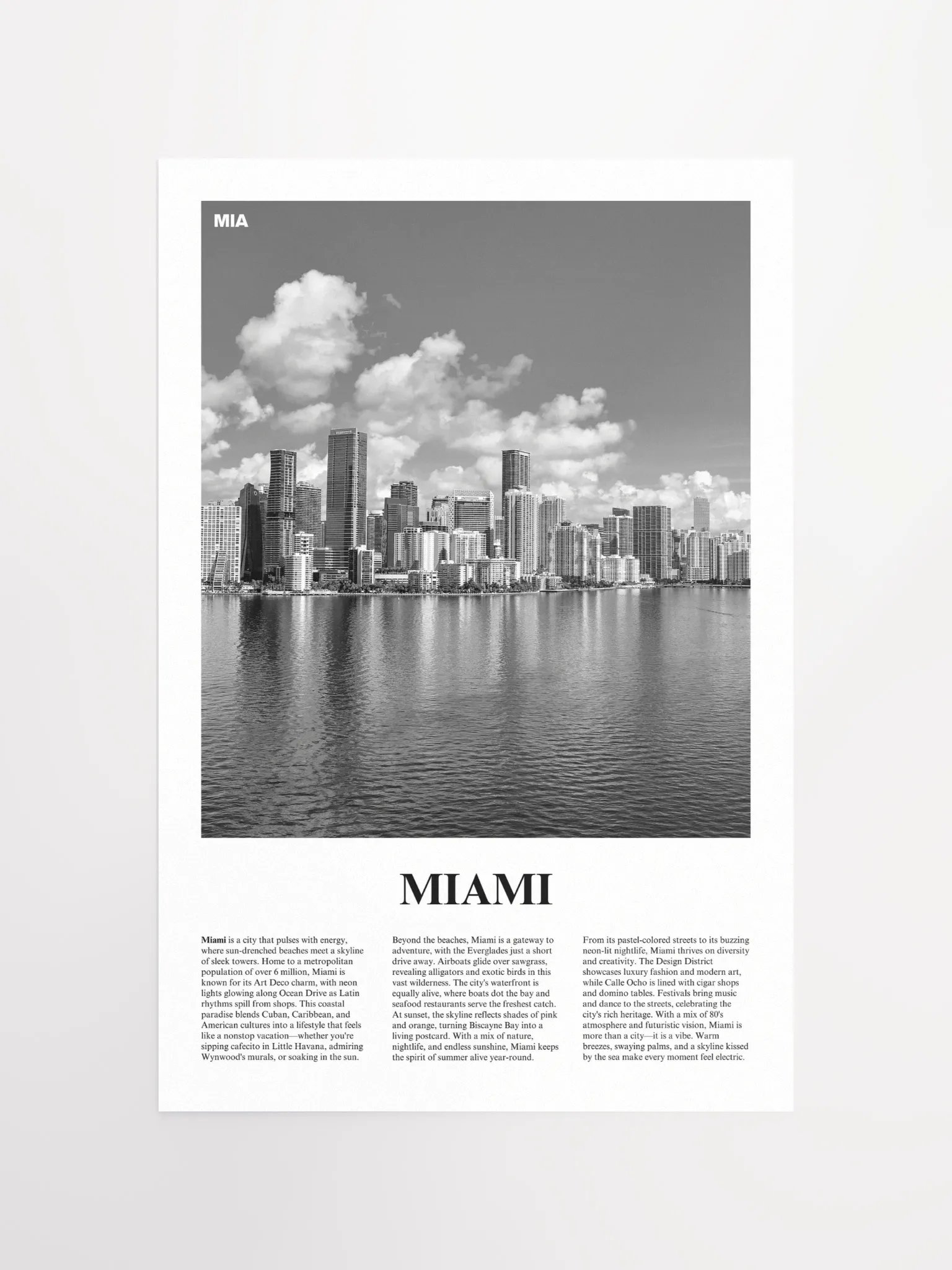 Miami 02 Newspaper Poster product image (5)