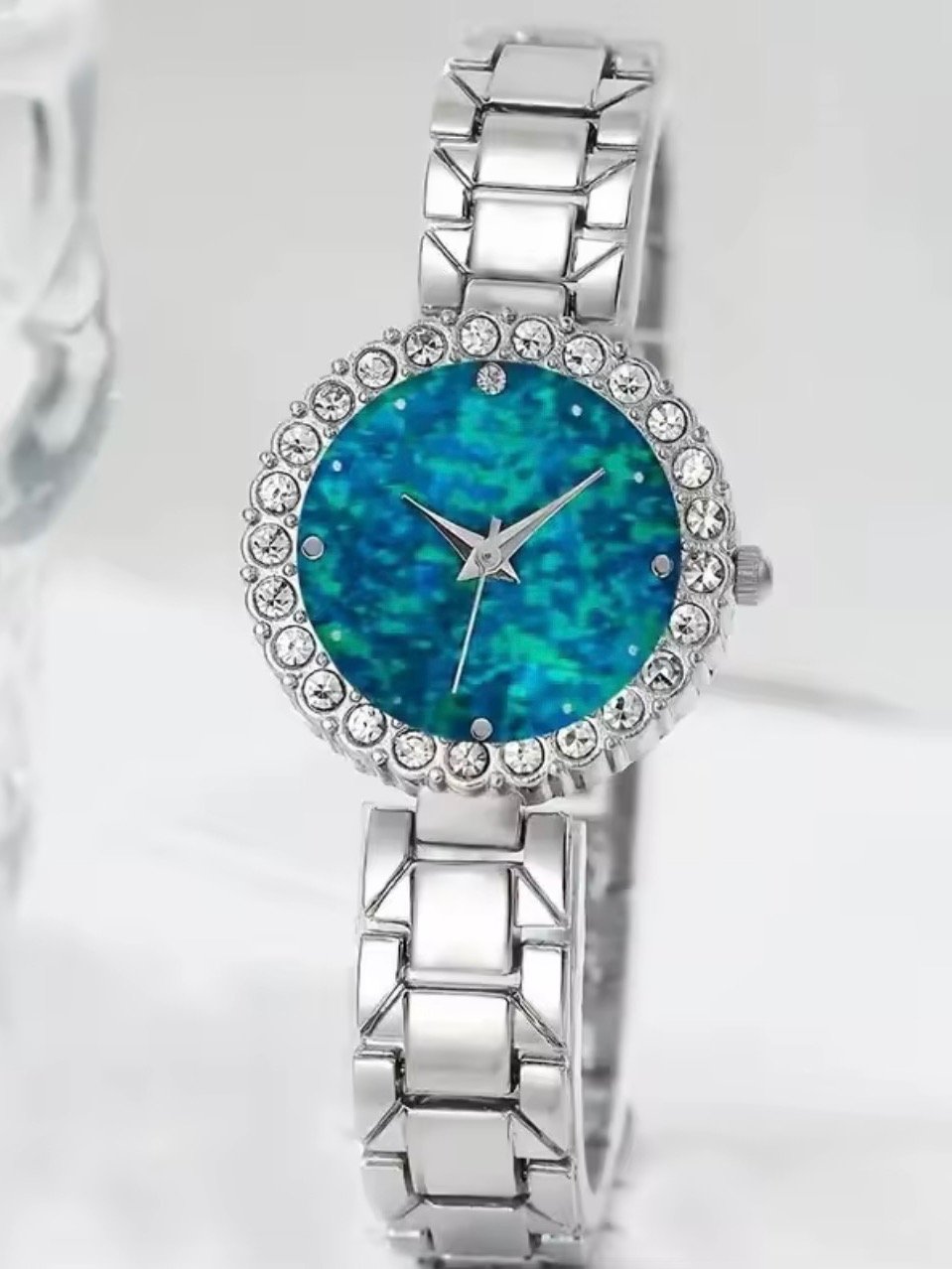 6pcs Watches Set Women Cubic Zircon Decor Quartz Watch Fashion Elegant Wristwatch For Girl Ladies Clock (box not included) product image (2)