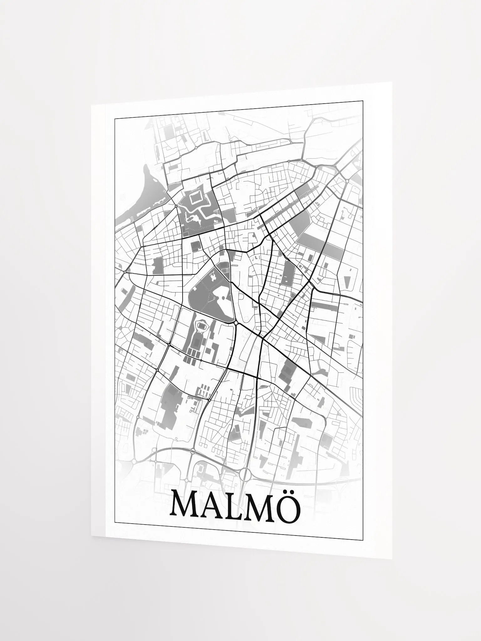 Malmö, Sweden, city map print product image (10)