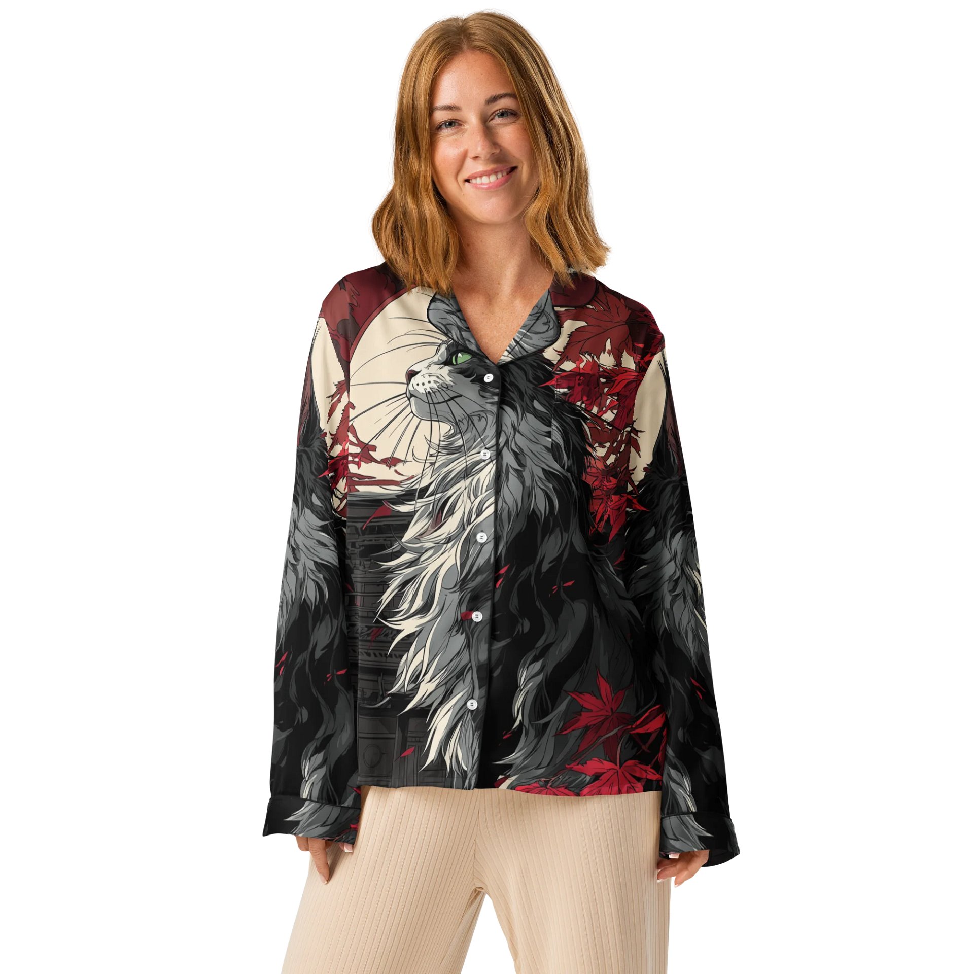 Rising Sons™ Zuko the Majestic Maine Coon Pajama Top product image (1)