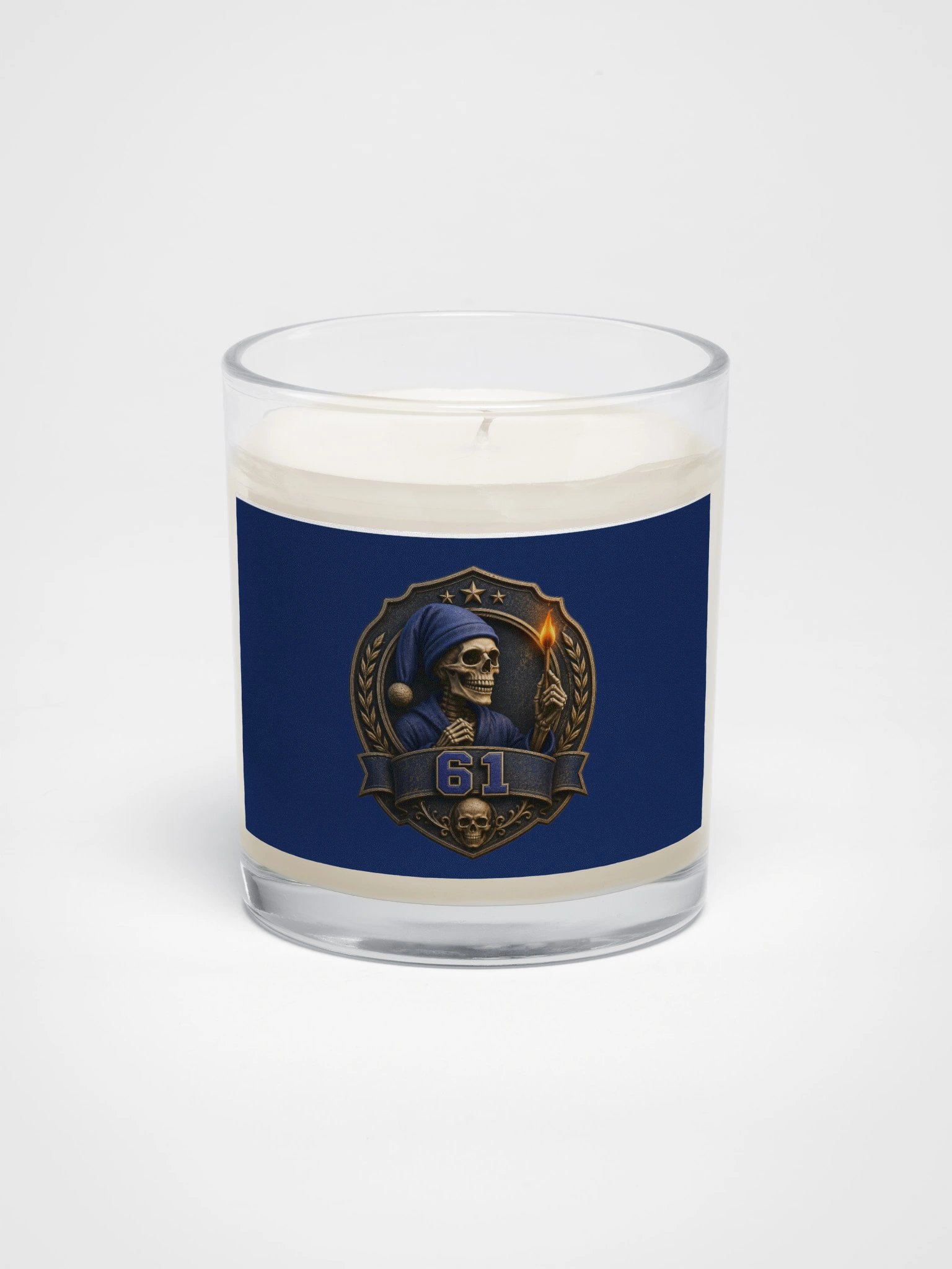 SMX 61 - Soy Wax Candle In A Clear Glass Jar product image (1)