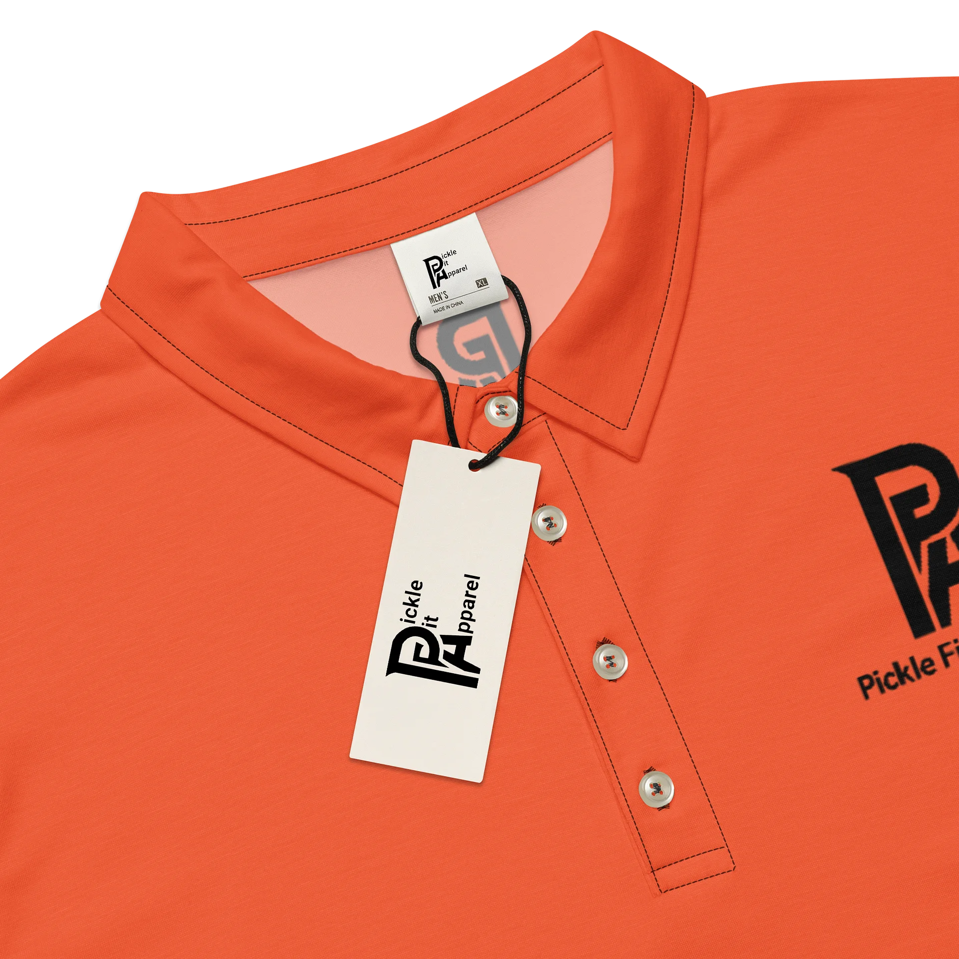 Vibrant 'PA' Men's Polo Shirt-Orange product image (4)