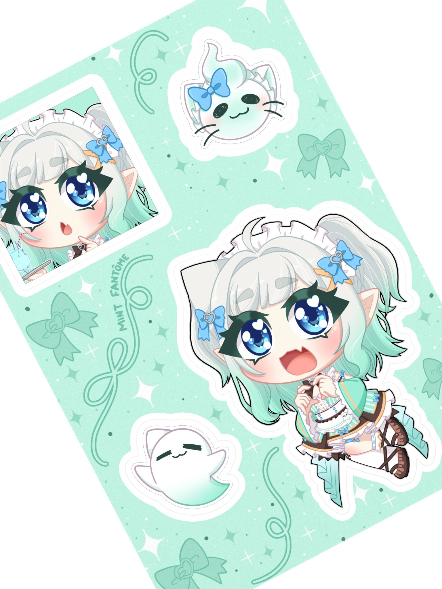 Maid Fantome Sticker Sheet! product image (1)