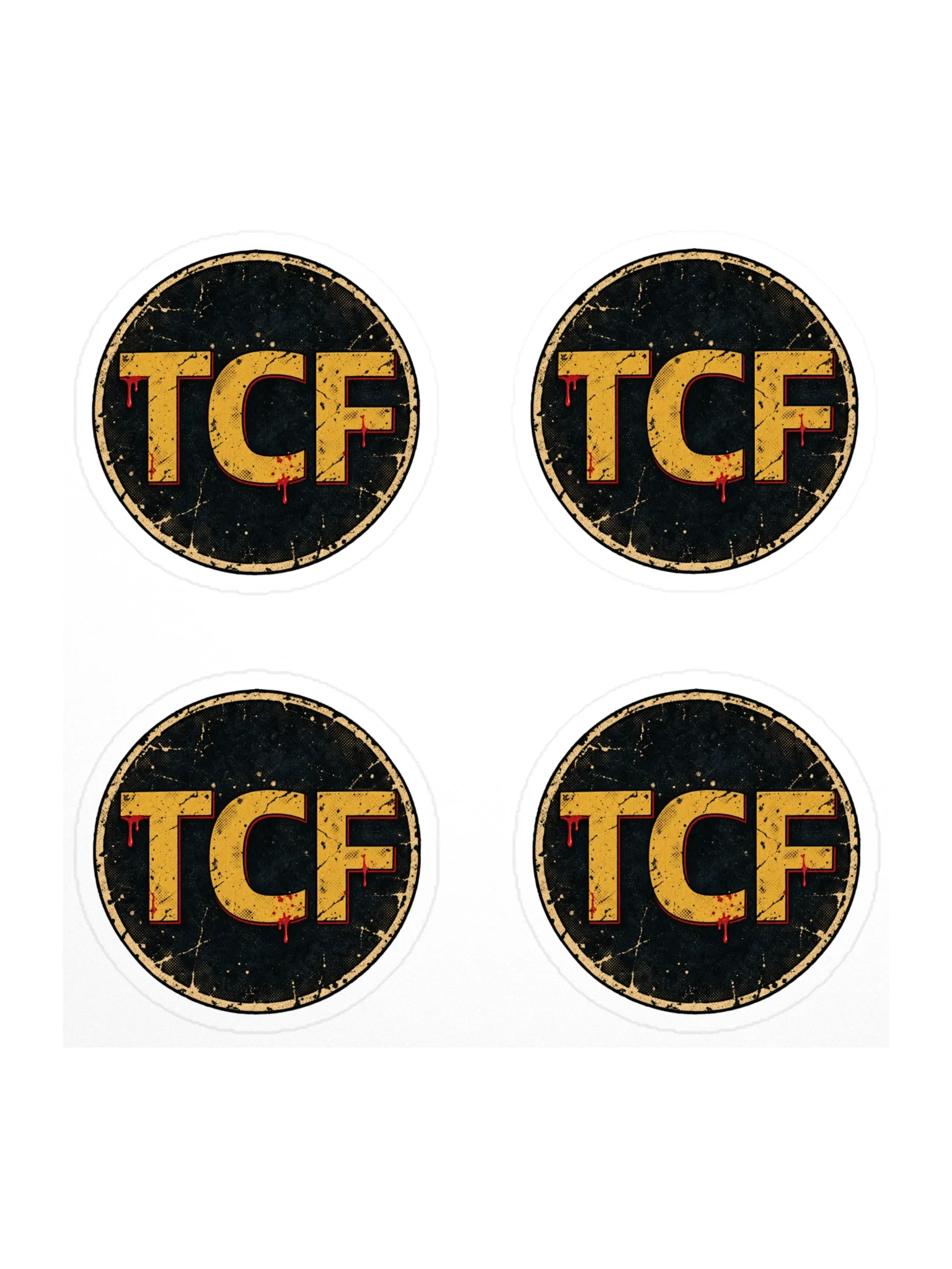 TCF Halloween Logo Kiss Cut Stickers