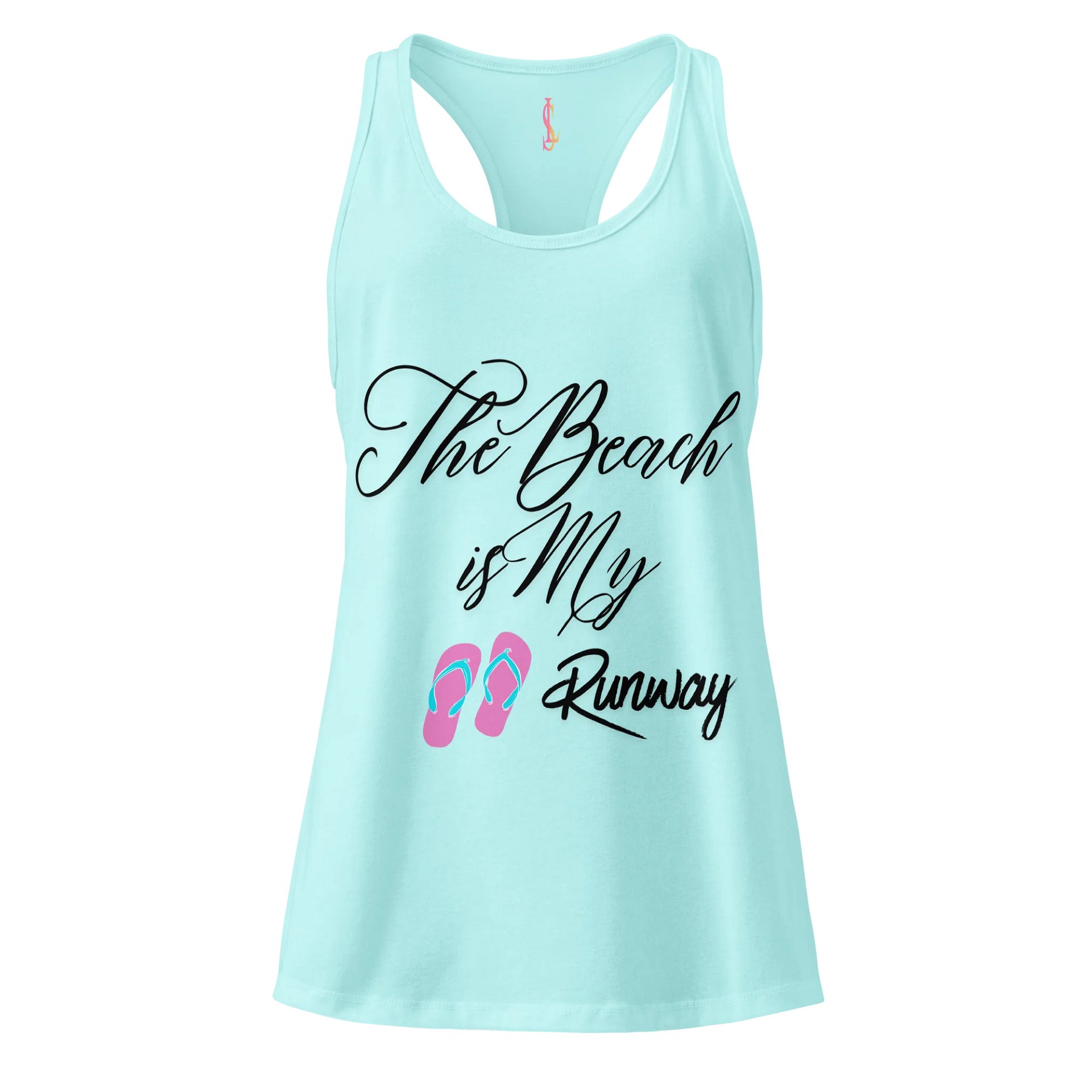 The Beach Is My Runway Racerback Tank product image (2)