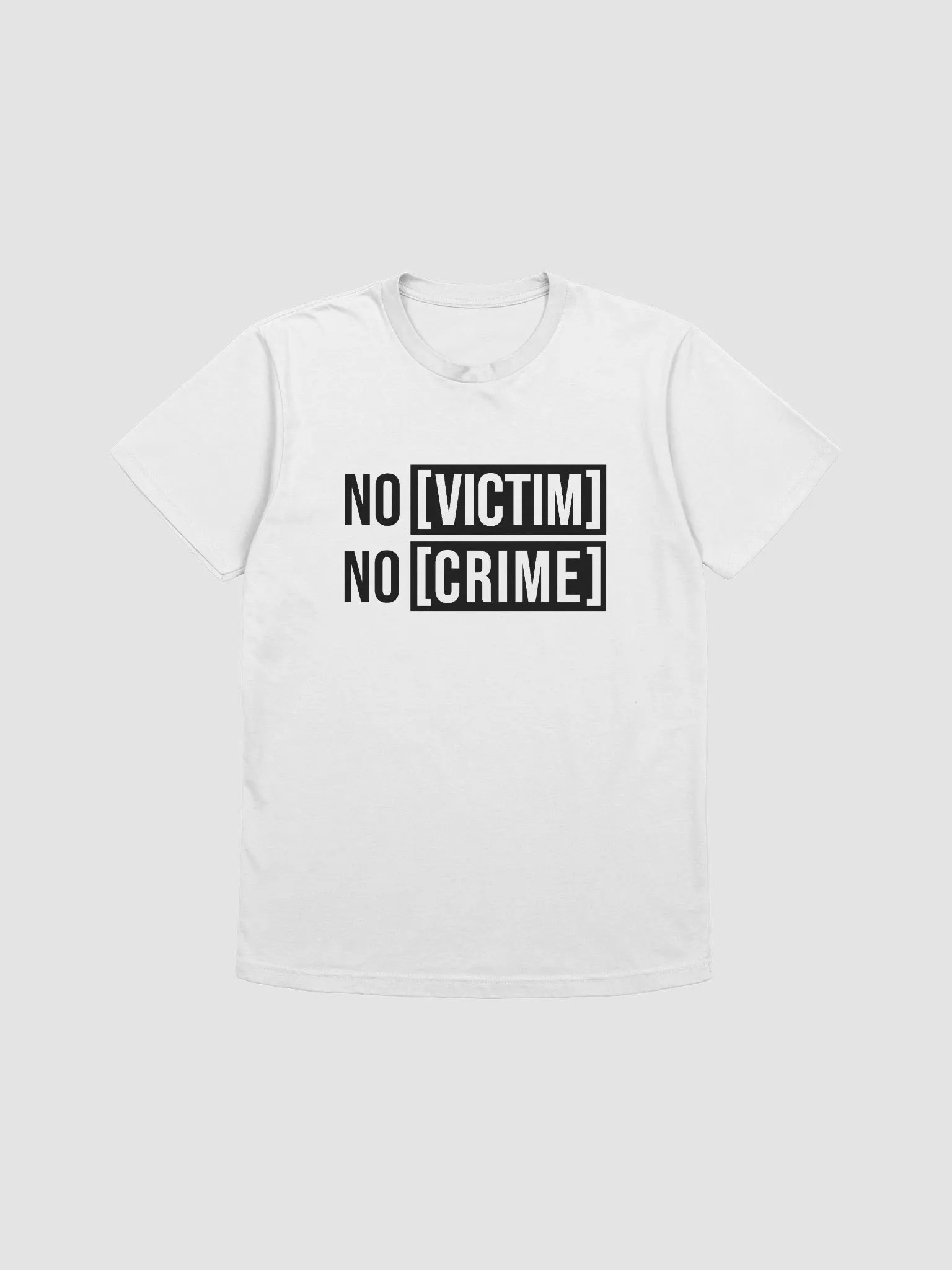No Victim No Crime V1 Black Design Next Level Tee product image (4)
