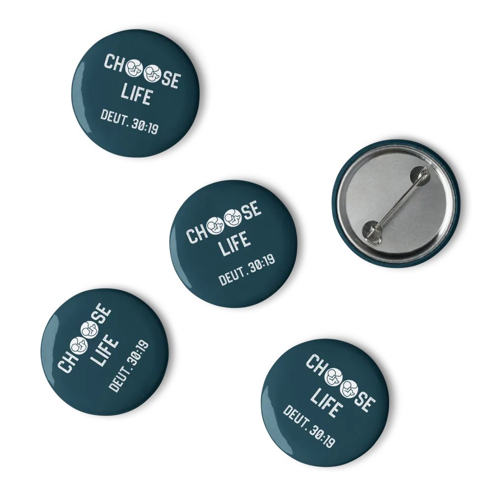 Choose Life Pin Set: Navy product image (4)