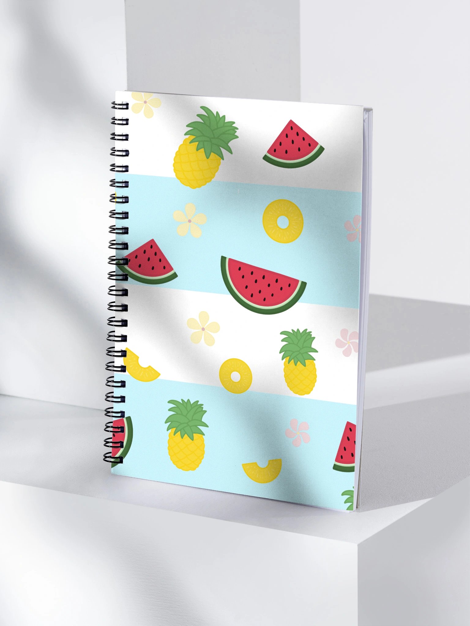 Pineapple Watermelon Pattern Spiral Journal product image (5)