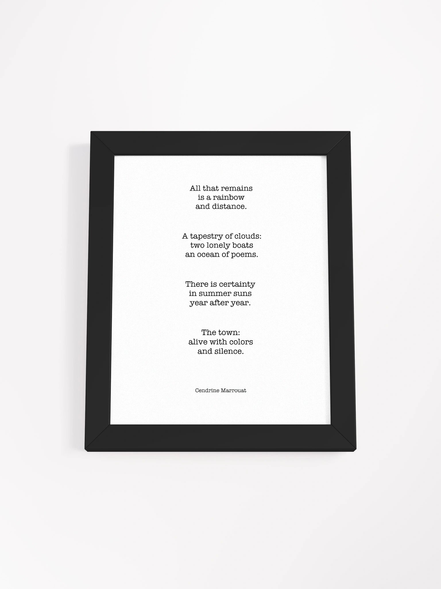 Four Haiku (Framed Poster) product image (1)