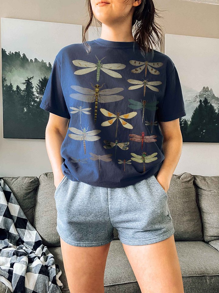 Vintage Dragonfly Illustration Shirt – Dark Academia Insect Tee, Nature Entomology Graphic product image (2)