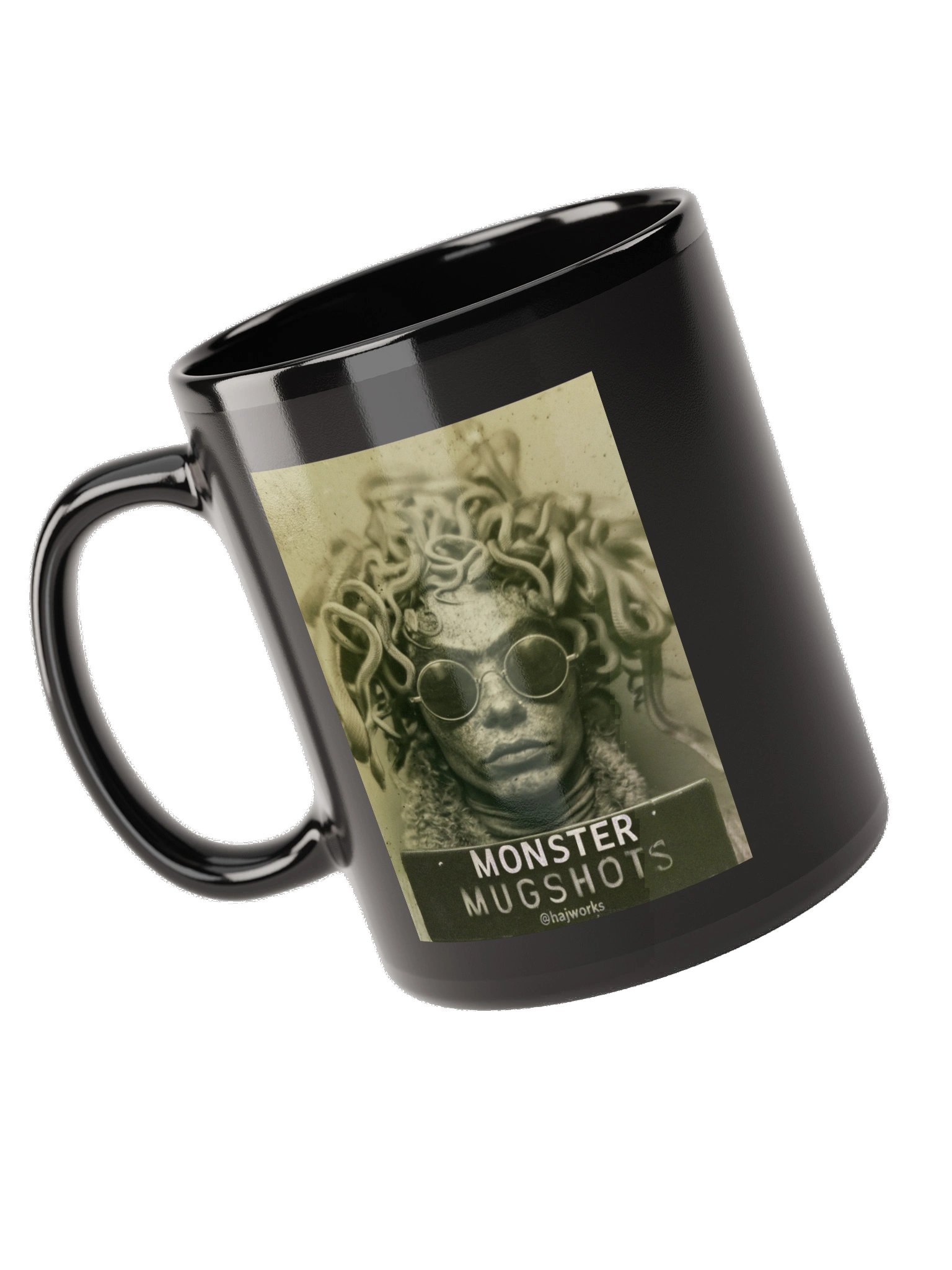Monster Mugshots No. 009 - Black Ceramic Mug product image (5)