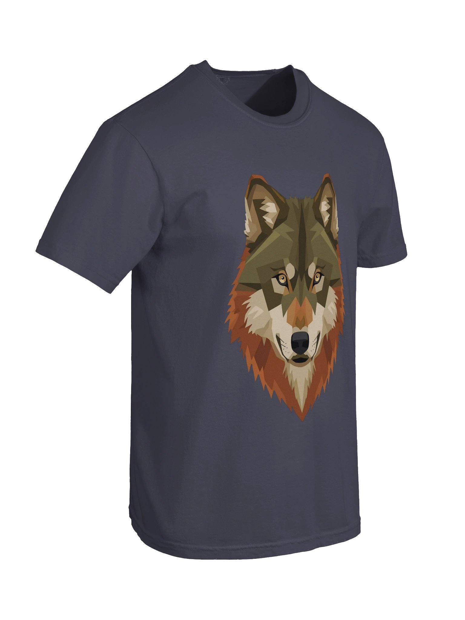 Geometric Wolf Head T-Shirt product image (66)