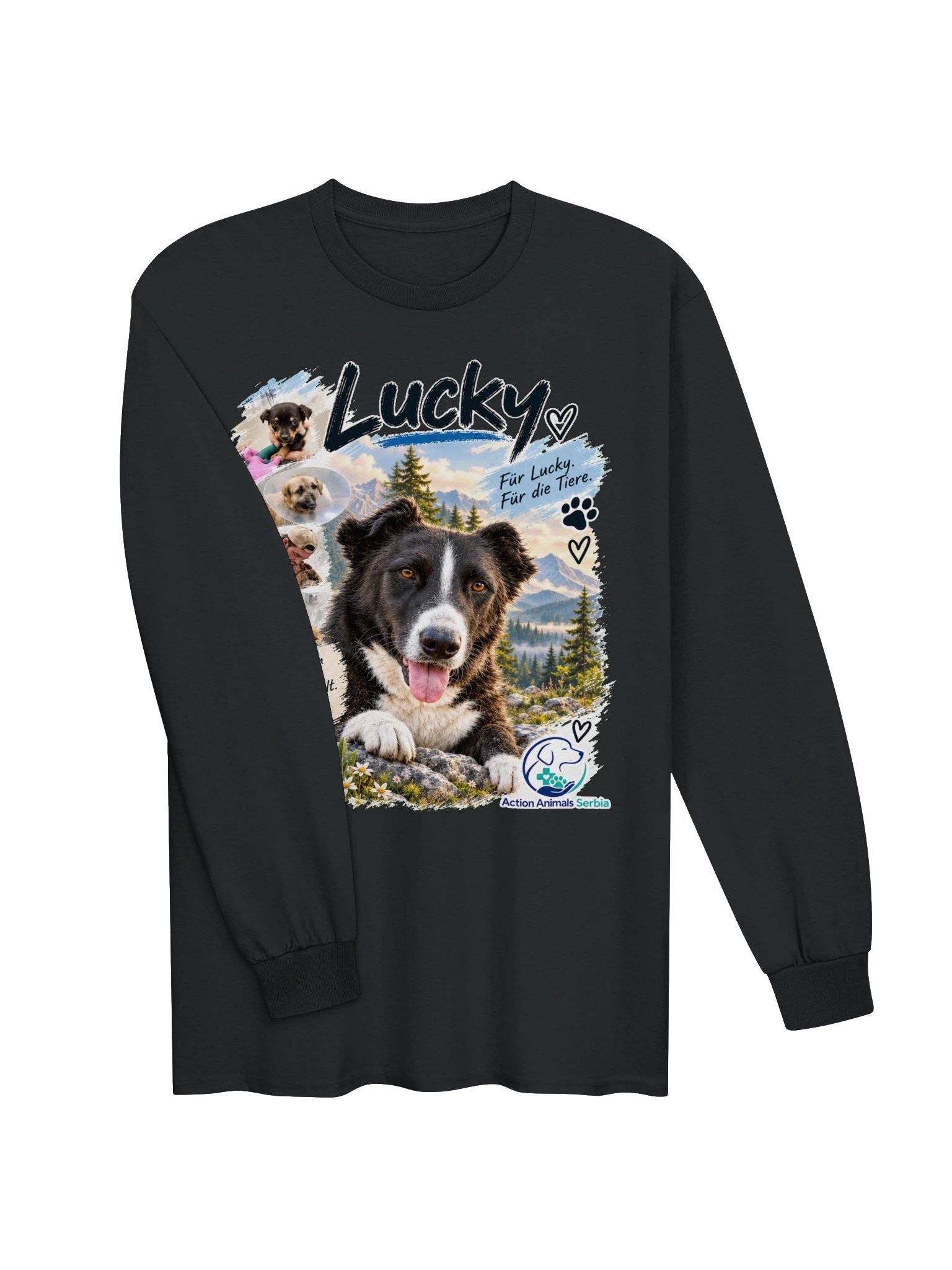 Lucky – Für Lucky. Für die Tiere. Rescue Long Sleeve product image (5)
