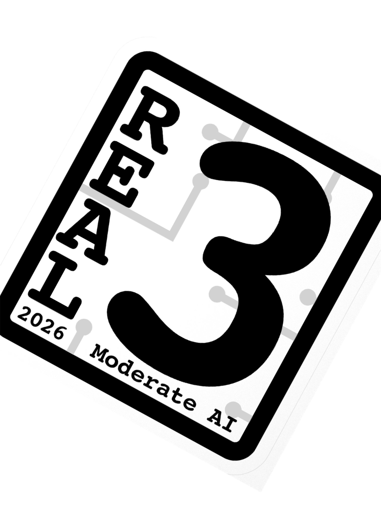 REAL 3 Sticker product image (2)