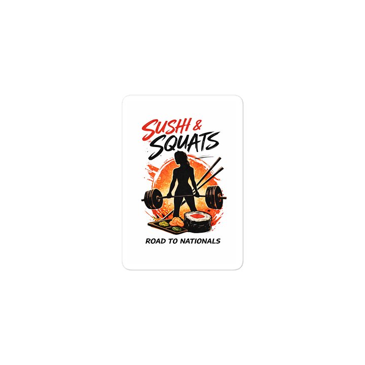 Sushi & Squats Sticker product image (1)