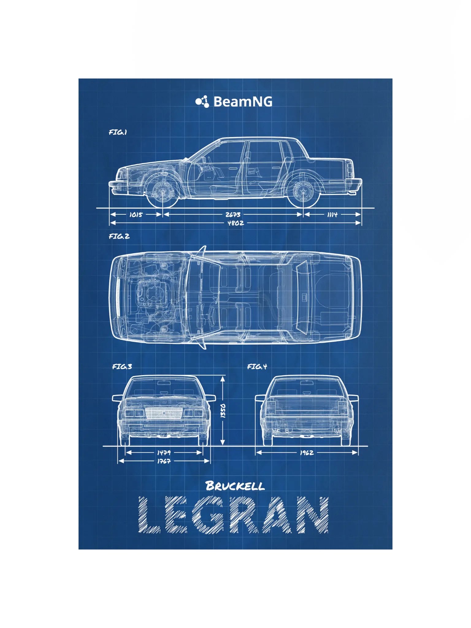 Bruckell Legran Blueprint Poster product image (2)