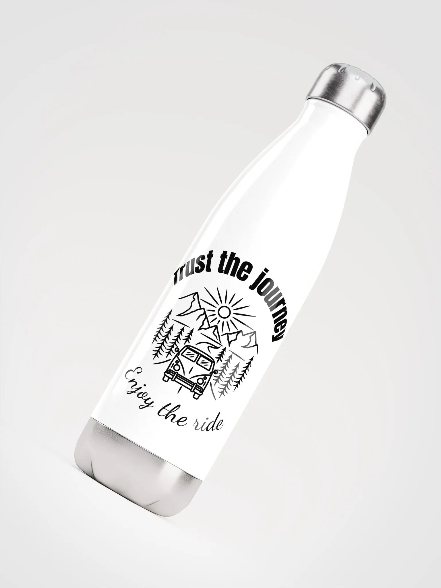 Trust the Journey — Enjoy the Ride | Mindful Insulated Water Bottle product image (4)