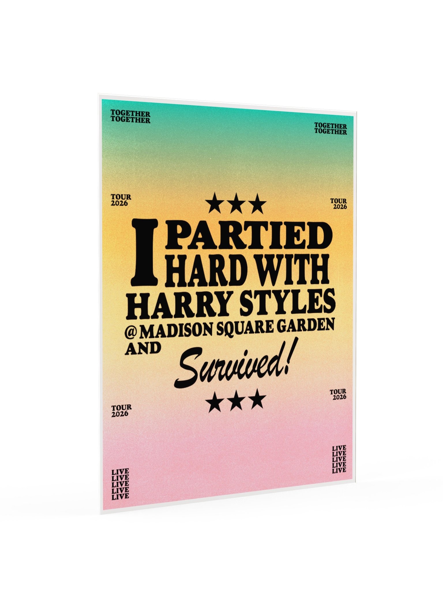 Partied Hard MSG Poster product image (2)