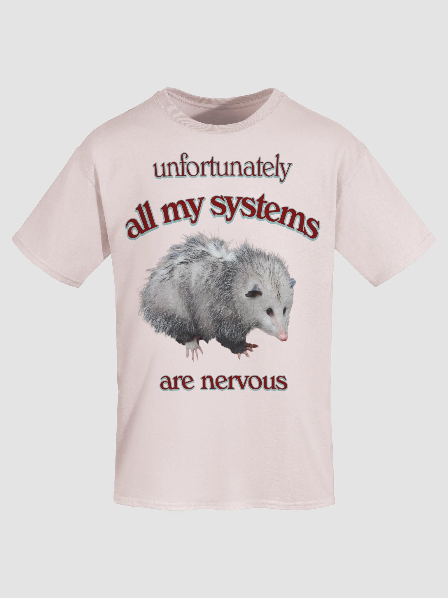 All My Systems Are Nervous Possum T-shirt product image (55)