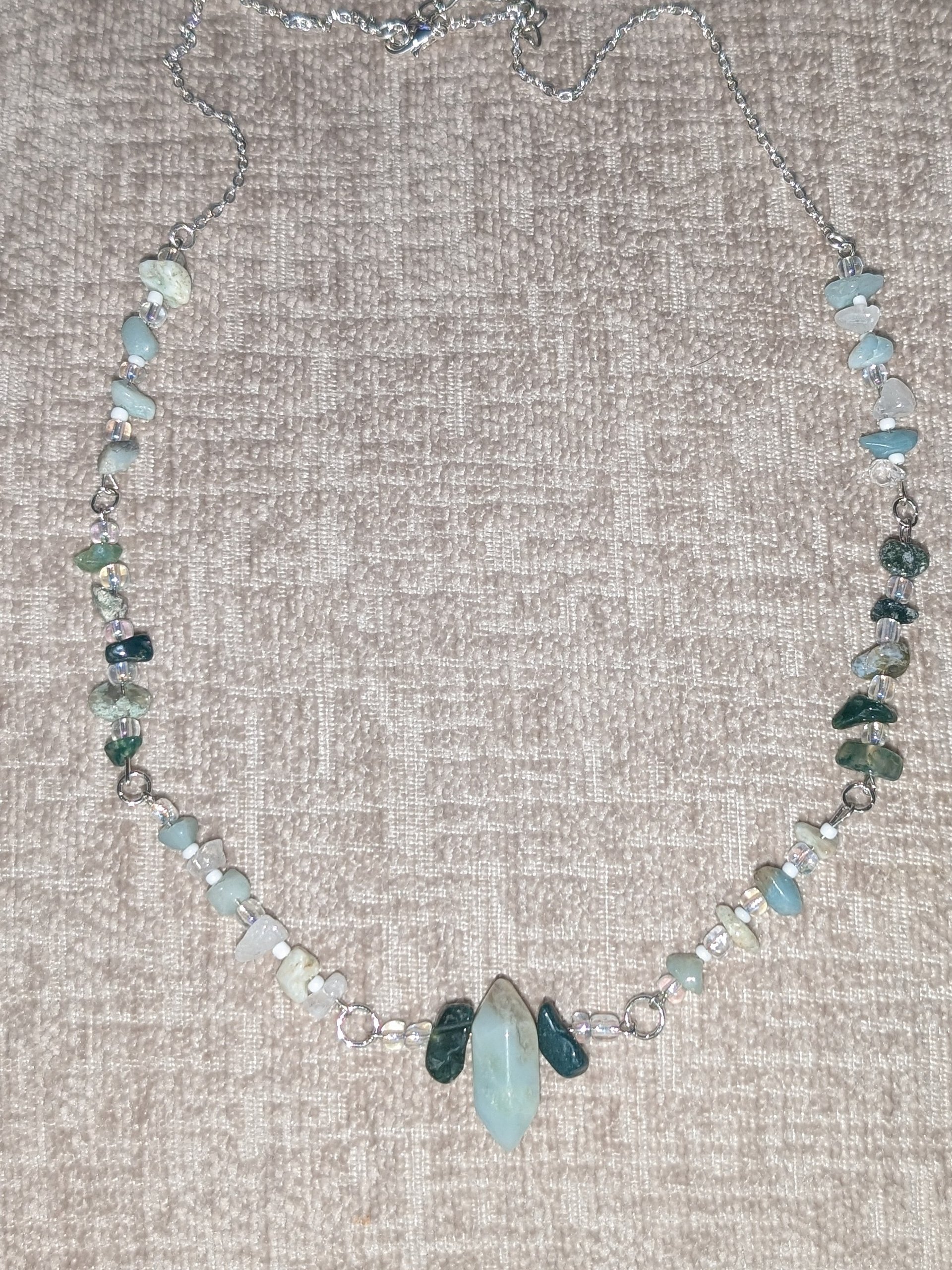 Amazonite & Moss Agate Choker! product image (2)