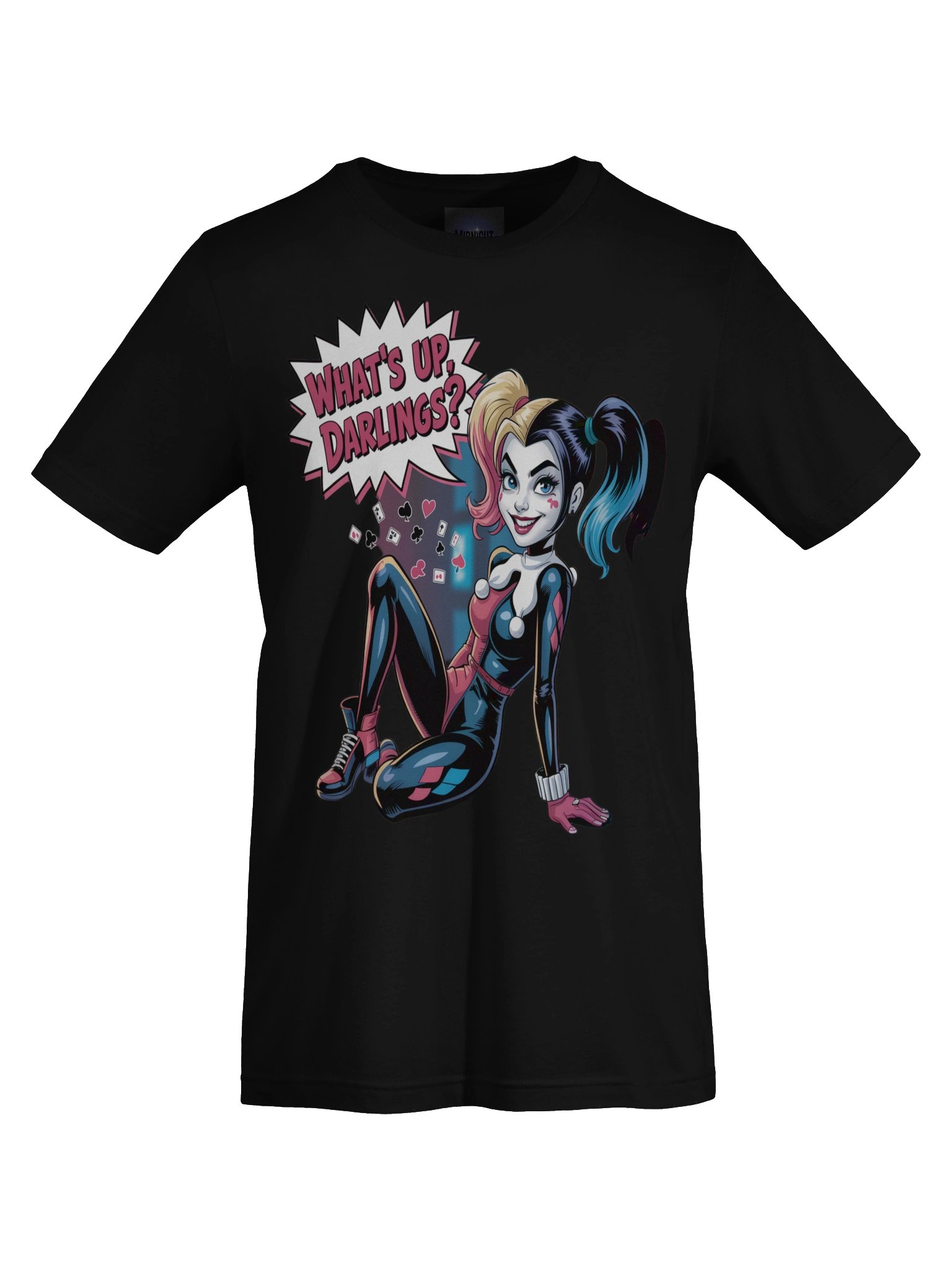 What's Up, Darlings? Harley Quinn's Card-Shuffle Seduction Graphic Tee product image (1)