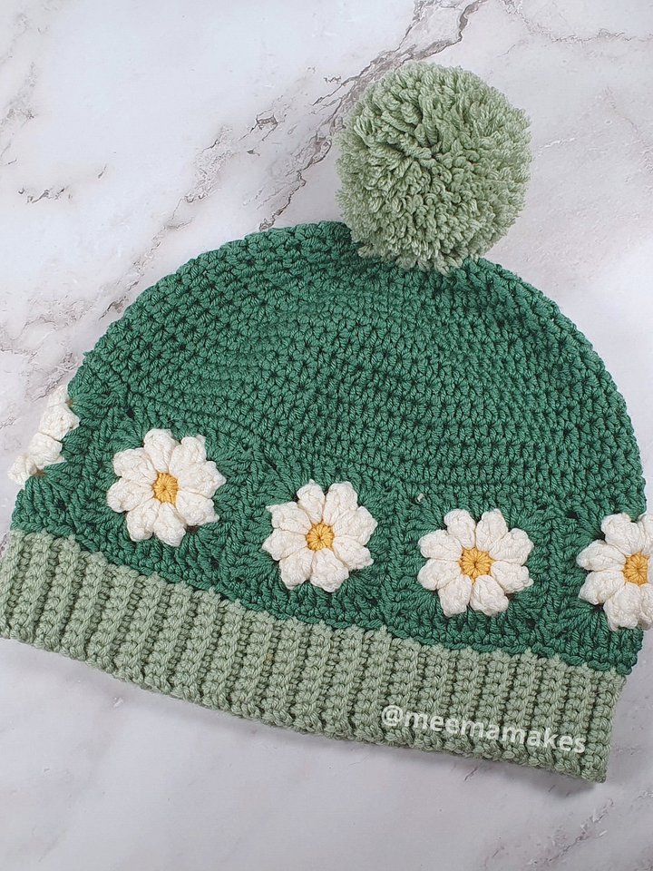 Daisy Beanie Hat Pattern product image (2)