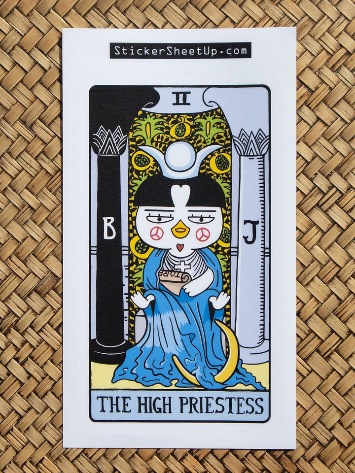 The High Priestess Tarot Card Sticker / Spicy Noodle Edition product image (2)