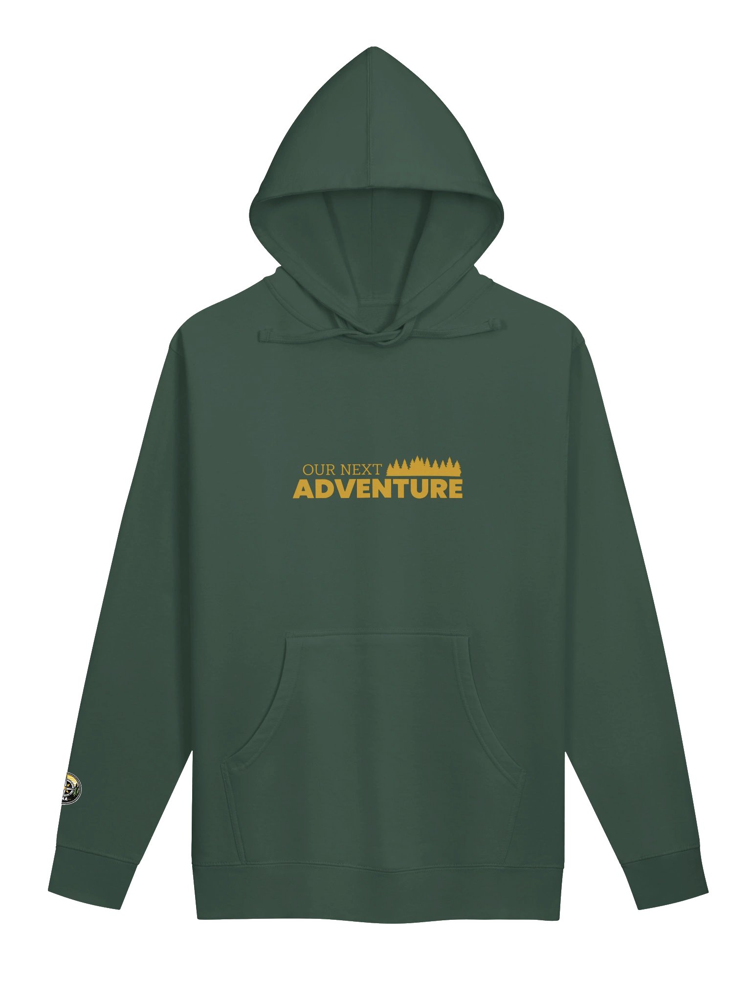 ONA Gold Simple Badge Hoodie with Embroidered Sleeve Logo product image (1)