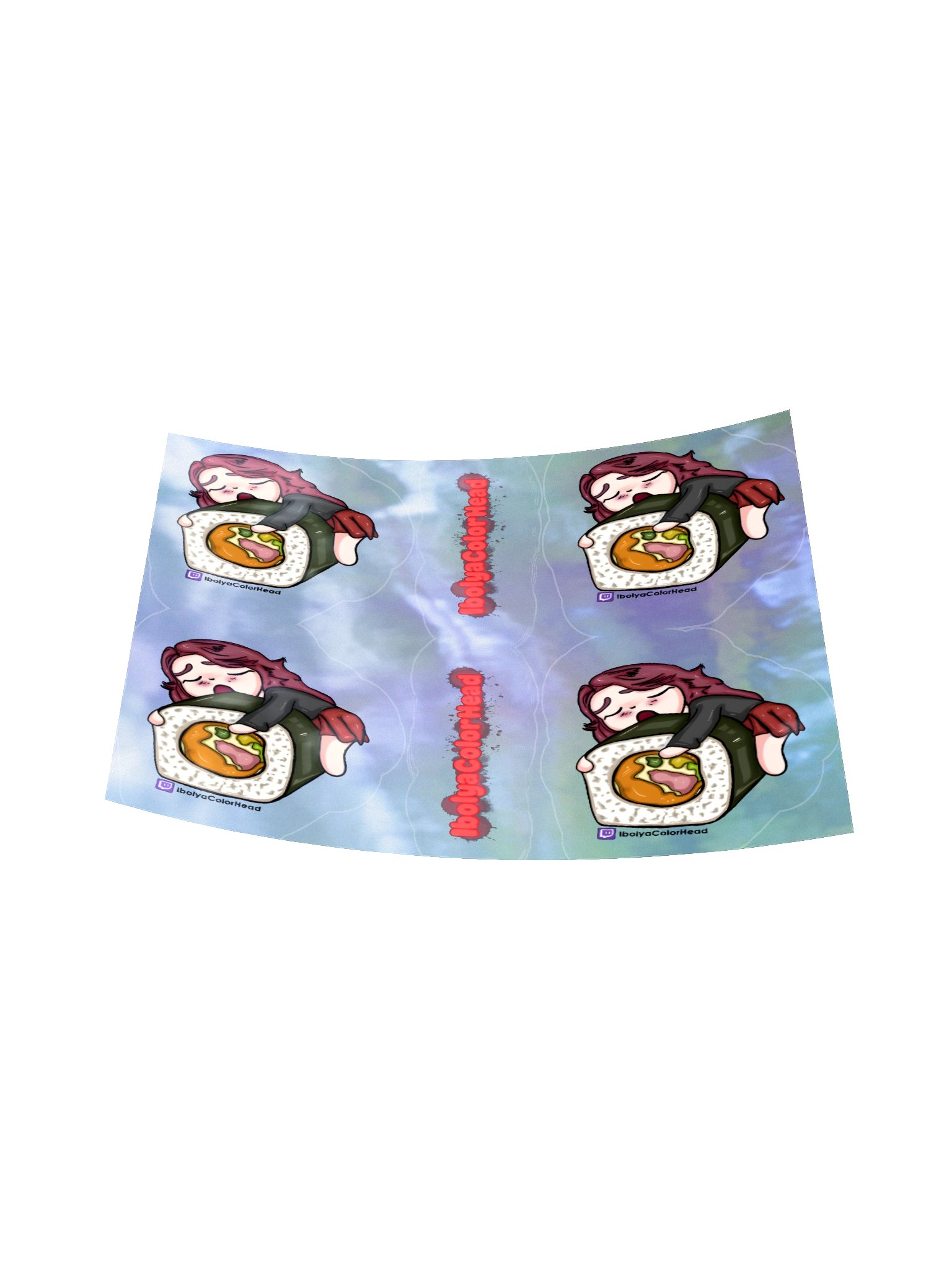 Sushi Hugging Holographic Sticker product image (6)