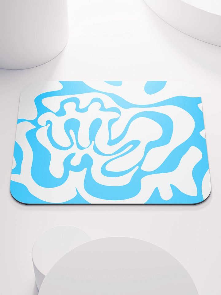 Fluid Blue Swirls Mouse Pad product image (1)