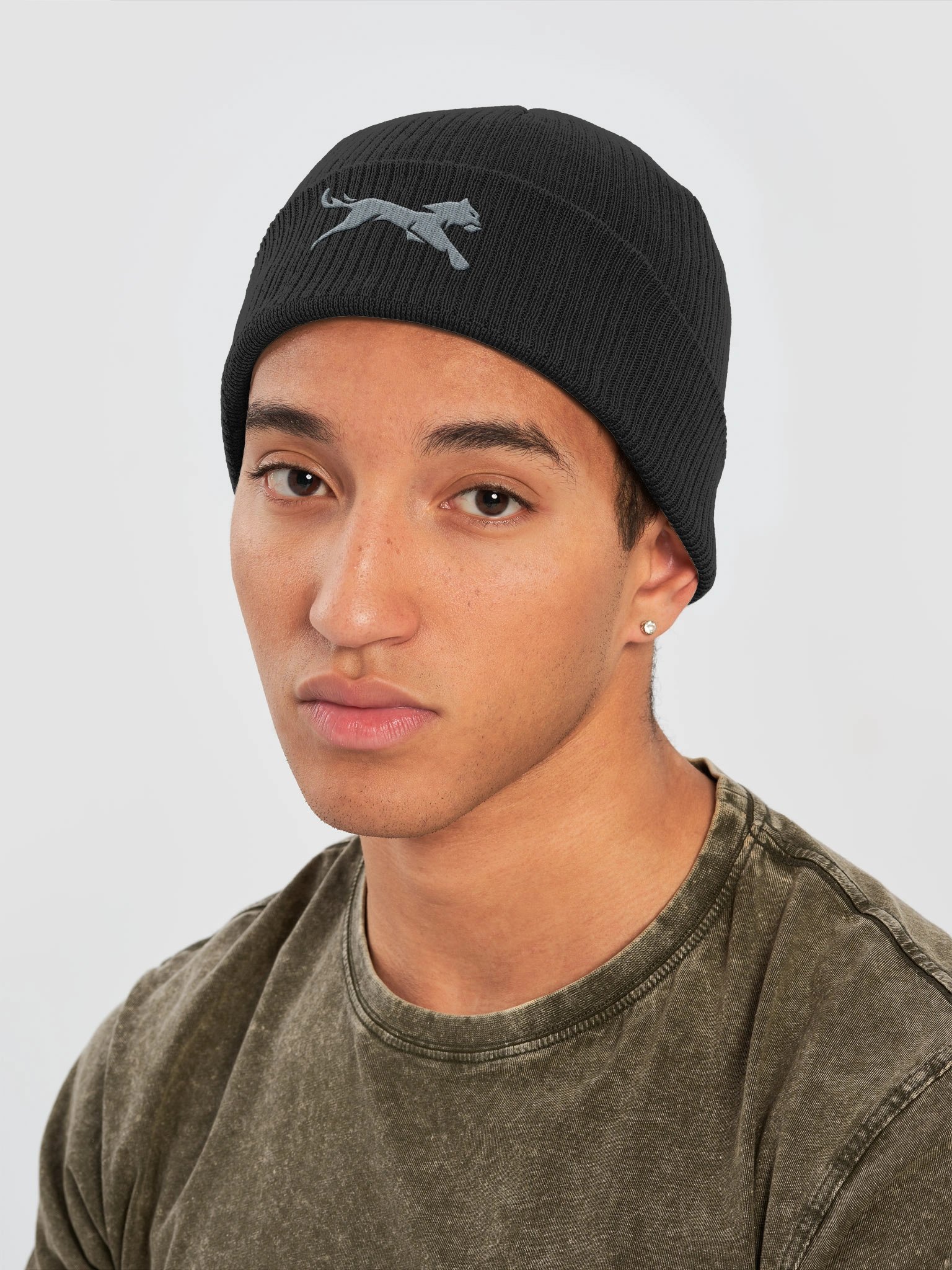 AQRA Signature Embroidered Cuffed Beanie product image (1)