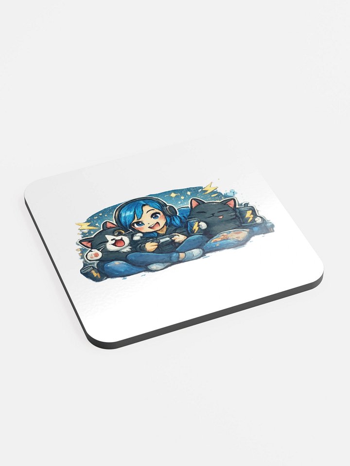 Quattro & Cats Cork Coaster product image (1)