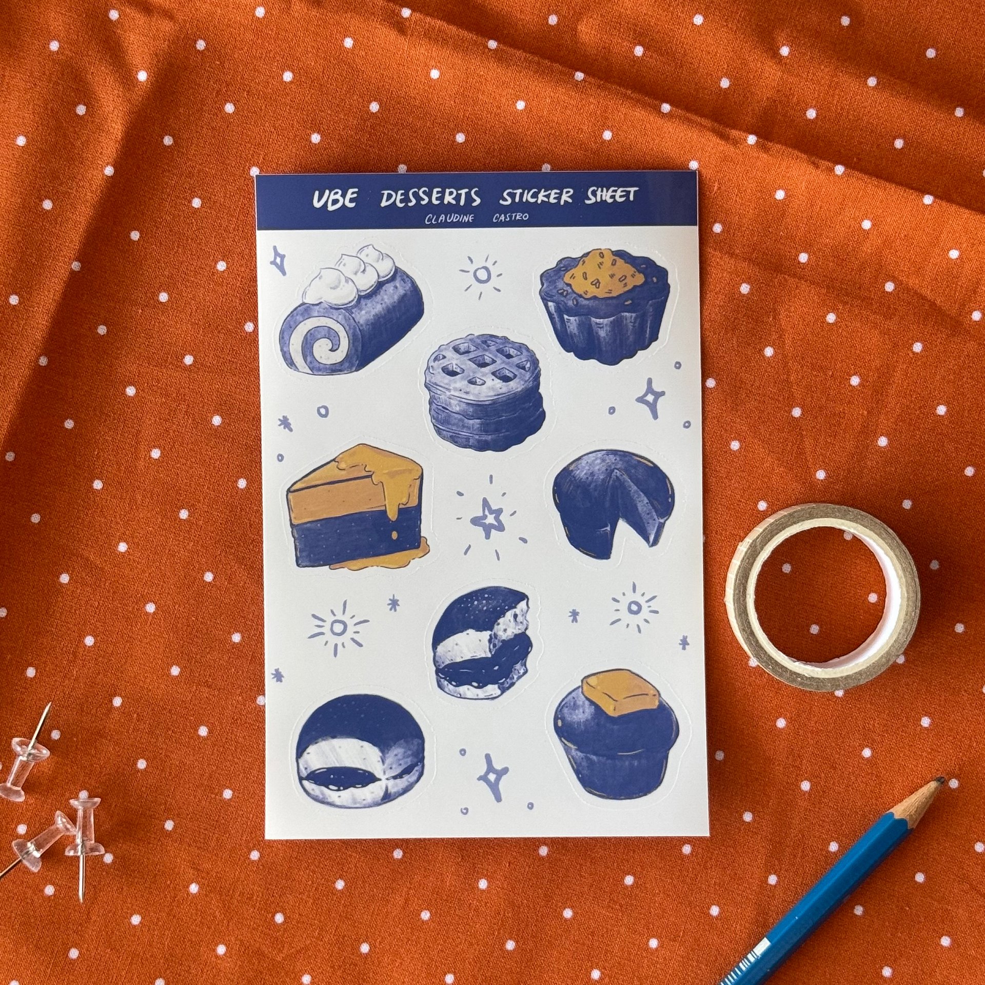 Ube Desserts Sticker Vinyl Sheet product image (2)