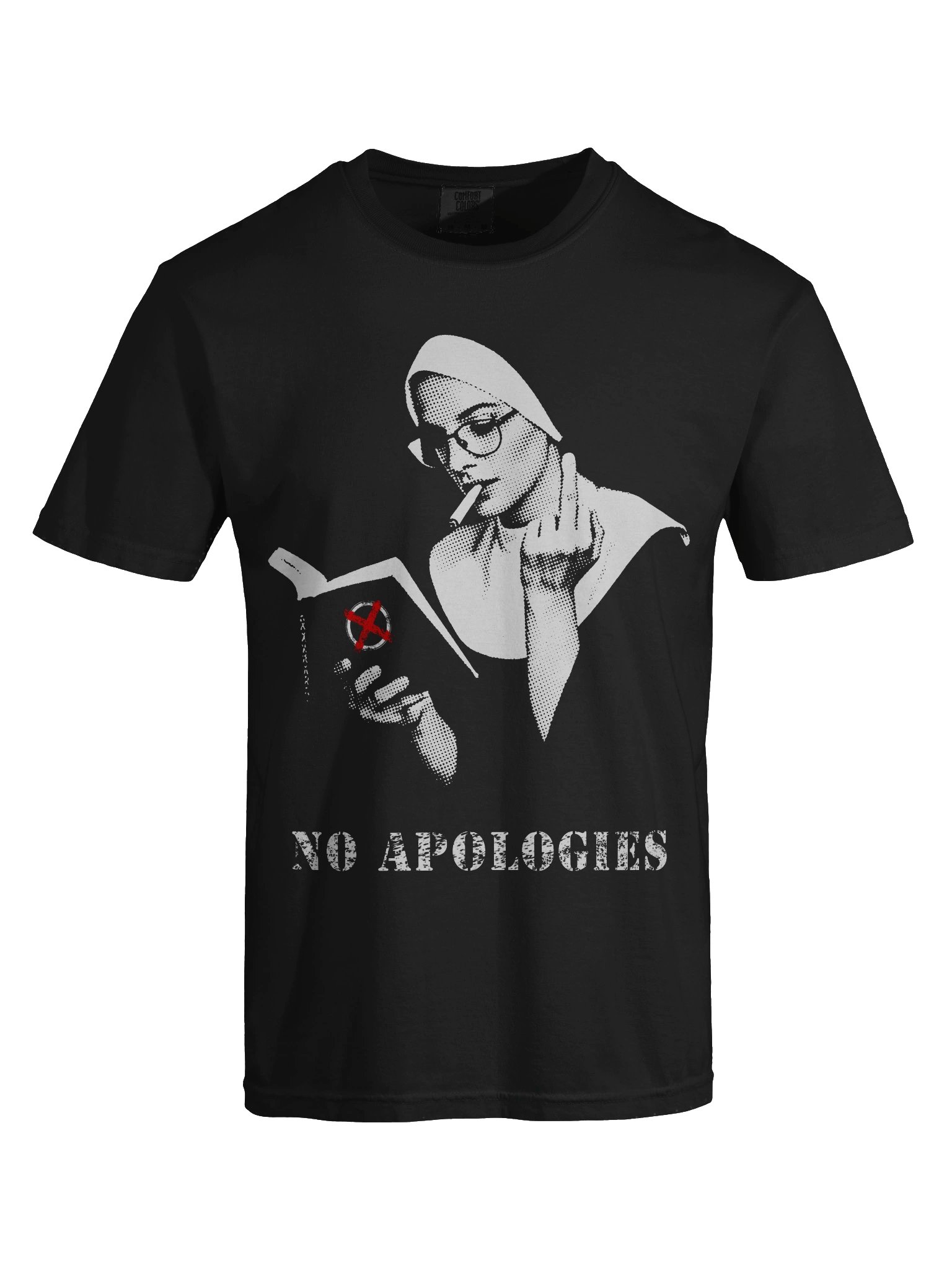 No Halo. No Apologies. // Nun // Heavyweight Vintage Graphic Tee product image (6)