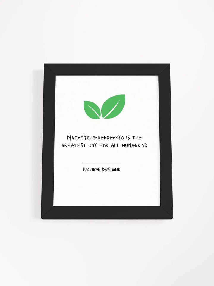 Nam-Myoho-Renge-Kyo is the Greatest Joy Wall Art. product image (1)