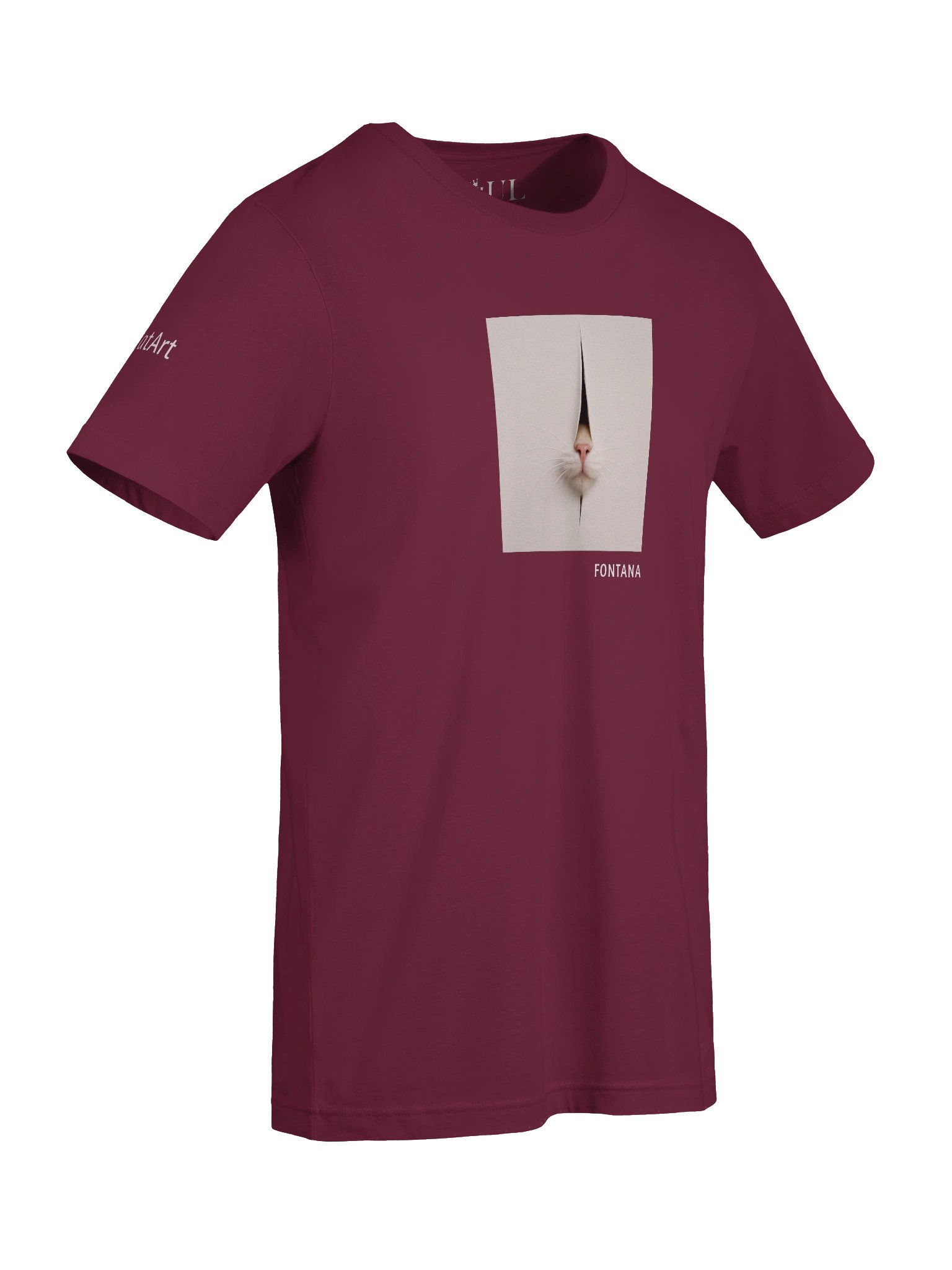 CATART Unisex Jersey Cat T-Shirt - FONTANA - Iconic Painting Reimagined with Cats product image (8)