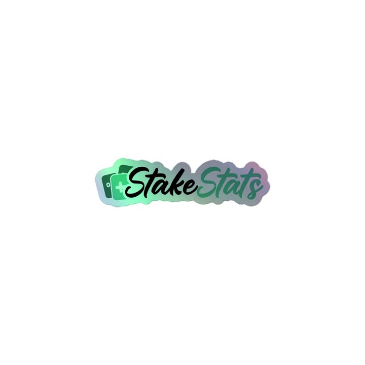 Stake Stats Holographic Sticker product image (1)