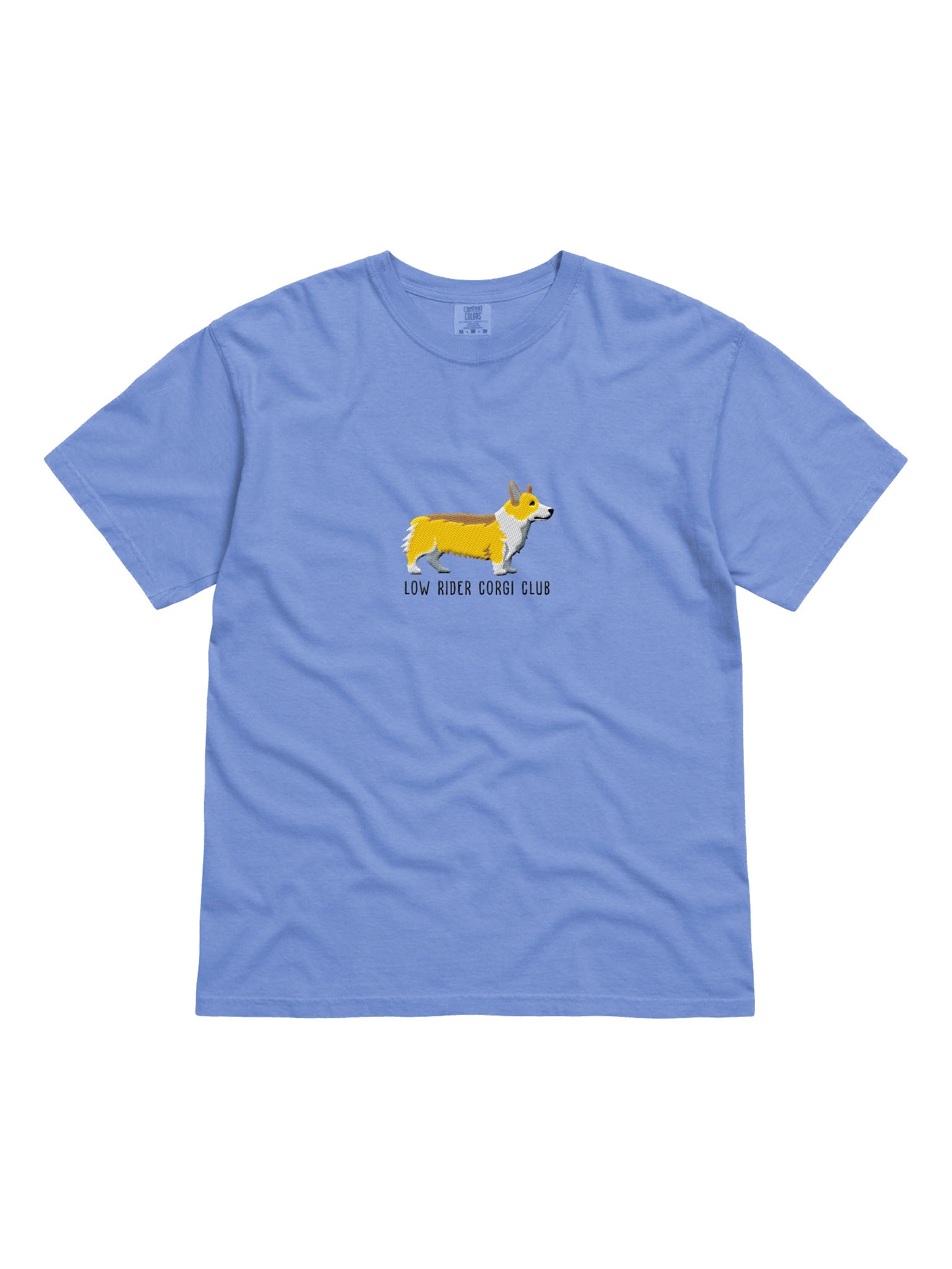 Low Rider Corgi Club T-Shirt(Embroidered) of a Pembroke Welsh Corgi(Lemon) product image (4)