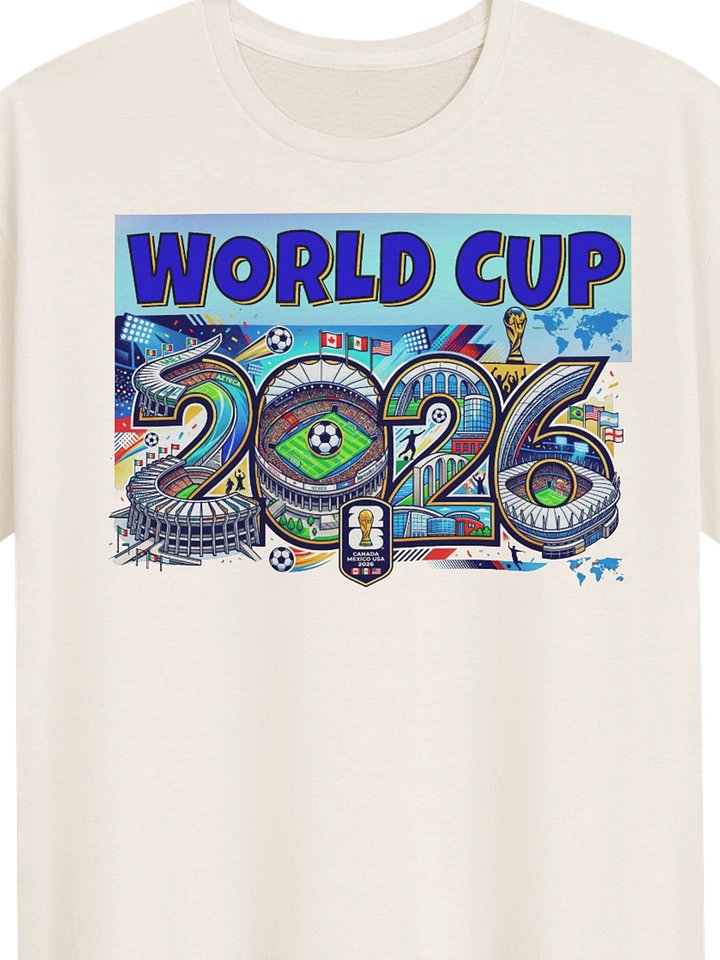 World Cup 2026 Stadiums Illustration Graphic Tee product image (2)