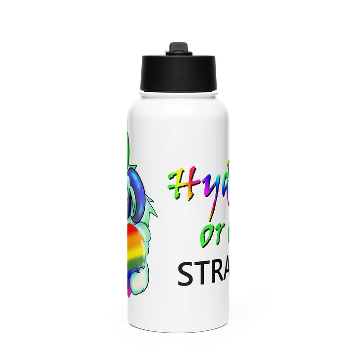 Hydrate or Die Straight Water Bottle product image (1)